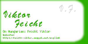 viktor feicht business card